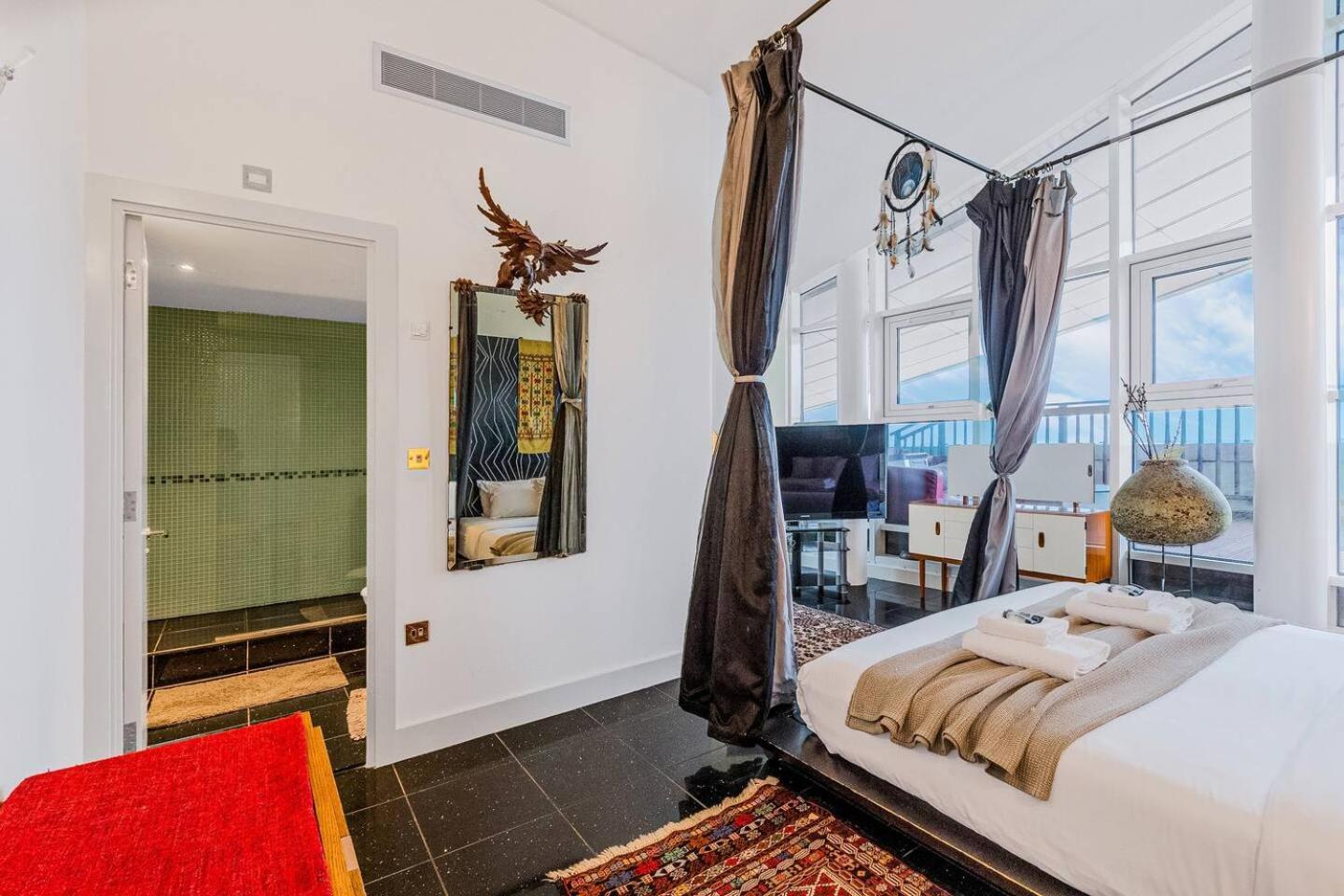 London Canary Wharf Riverside Penthouse Apartment Bagian luar foto