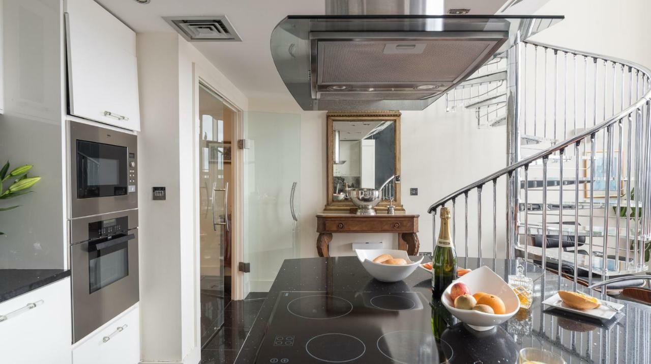 London Canary Wharf Riverside Penthouse Apartment Bagian luar foto