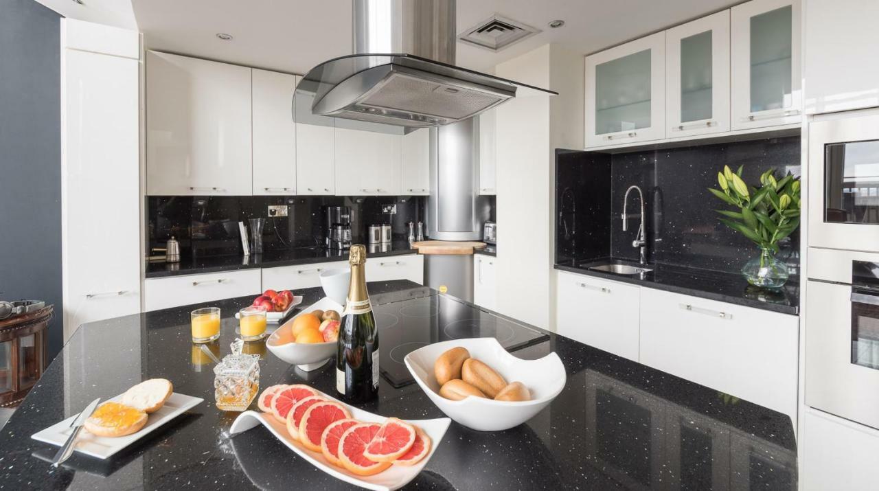 London Canary Wharf Riverside Penthouse Apartment Bagian luar foto