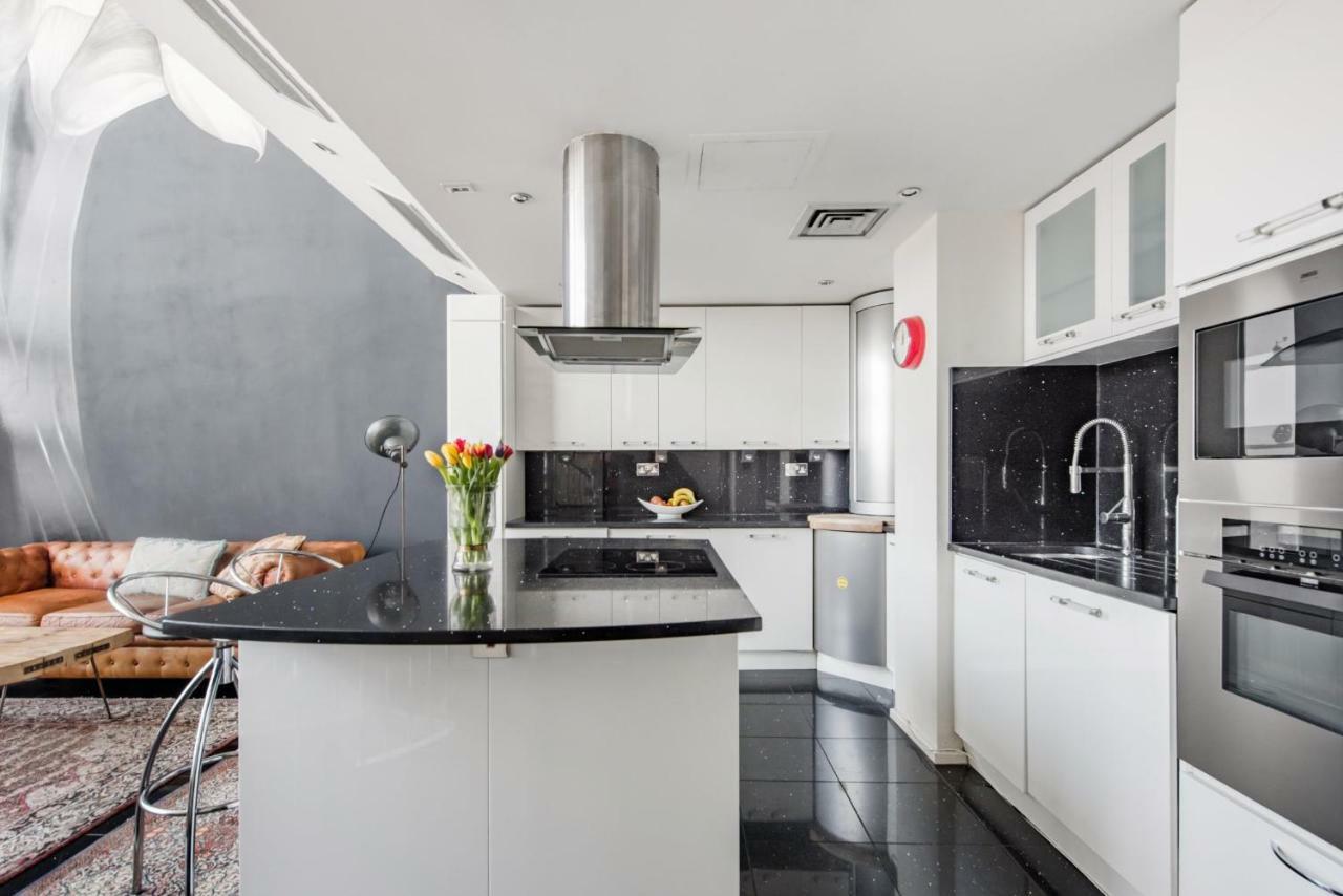 London Canary Wharf Riverside Penthouse Apartment Bagian luar foto